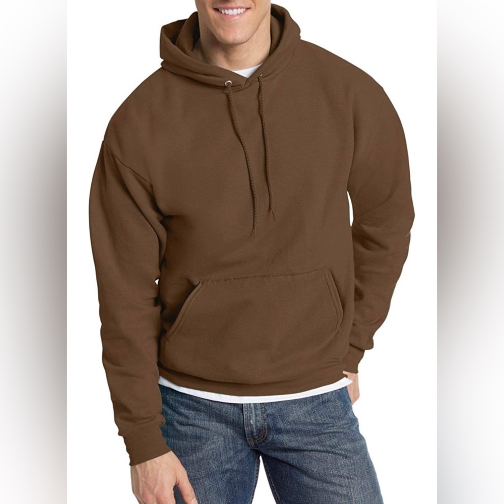 Hanes EcoSmart Hoodie (Brown)